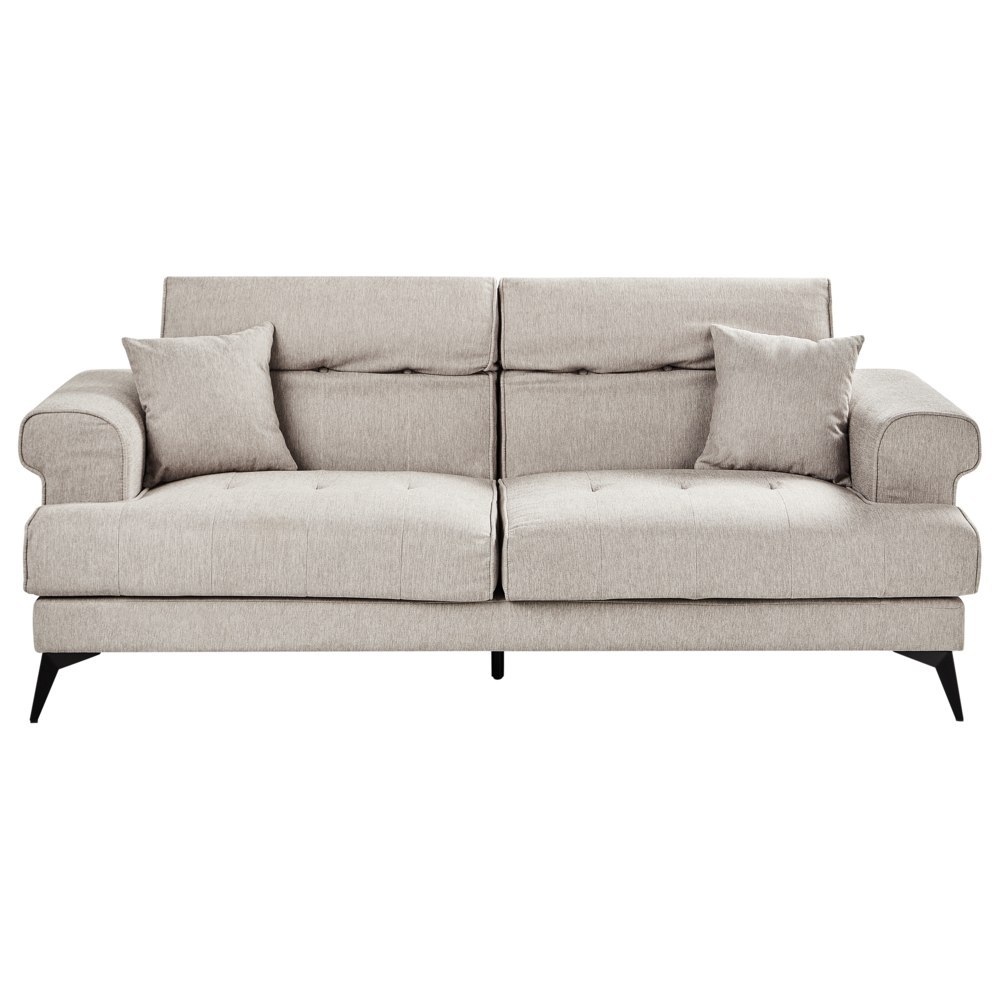 Sofa 3-osobowa beżowoszara SKIVE