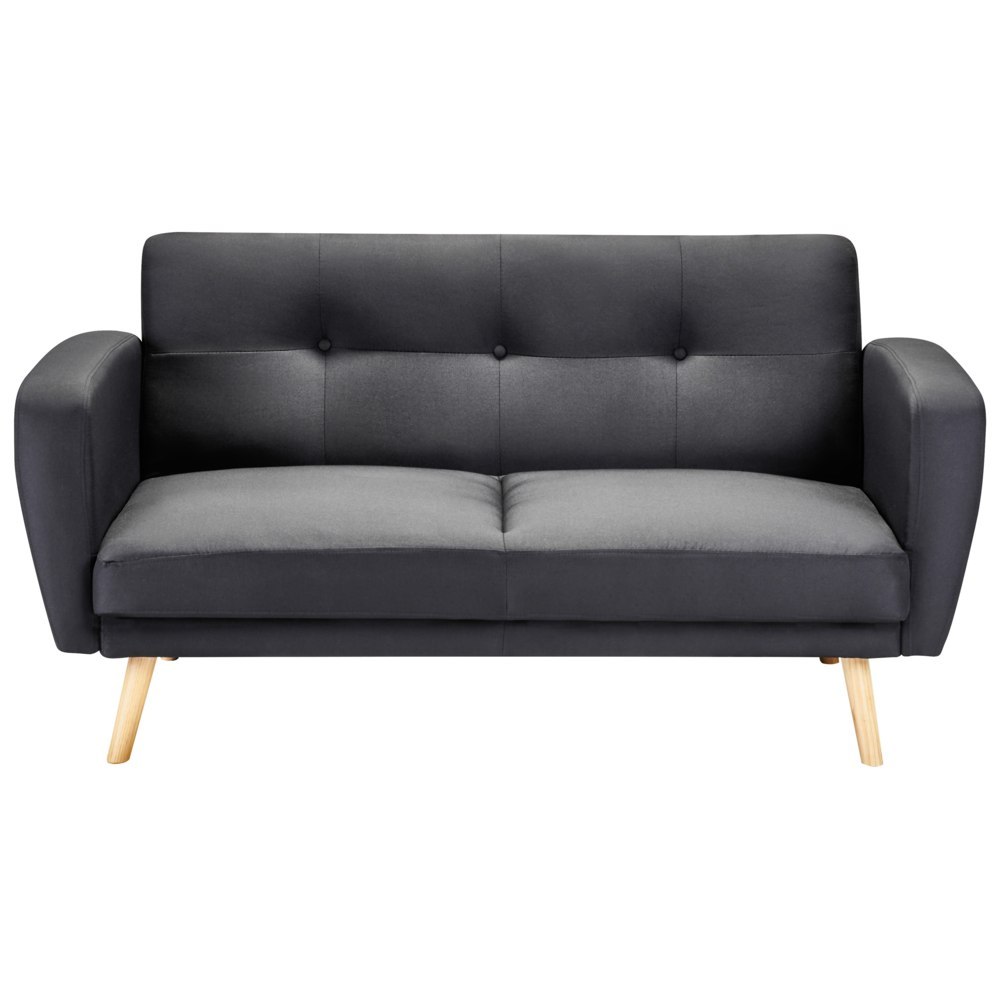 Sofa rozkładana 2-osobowa czarna FLORLI