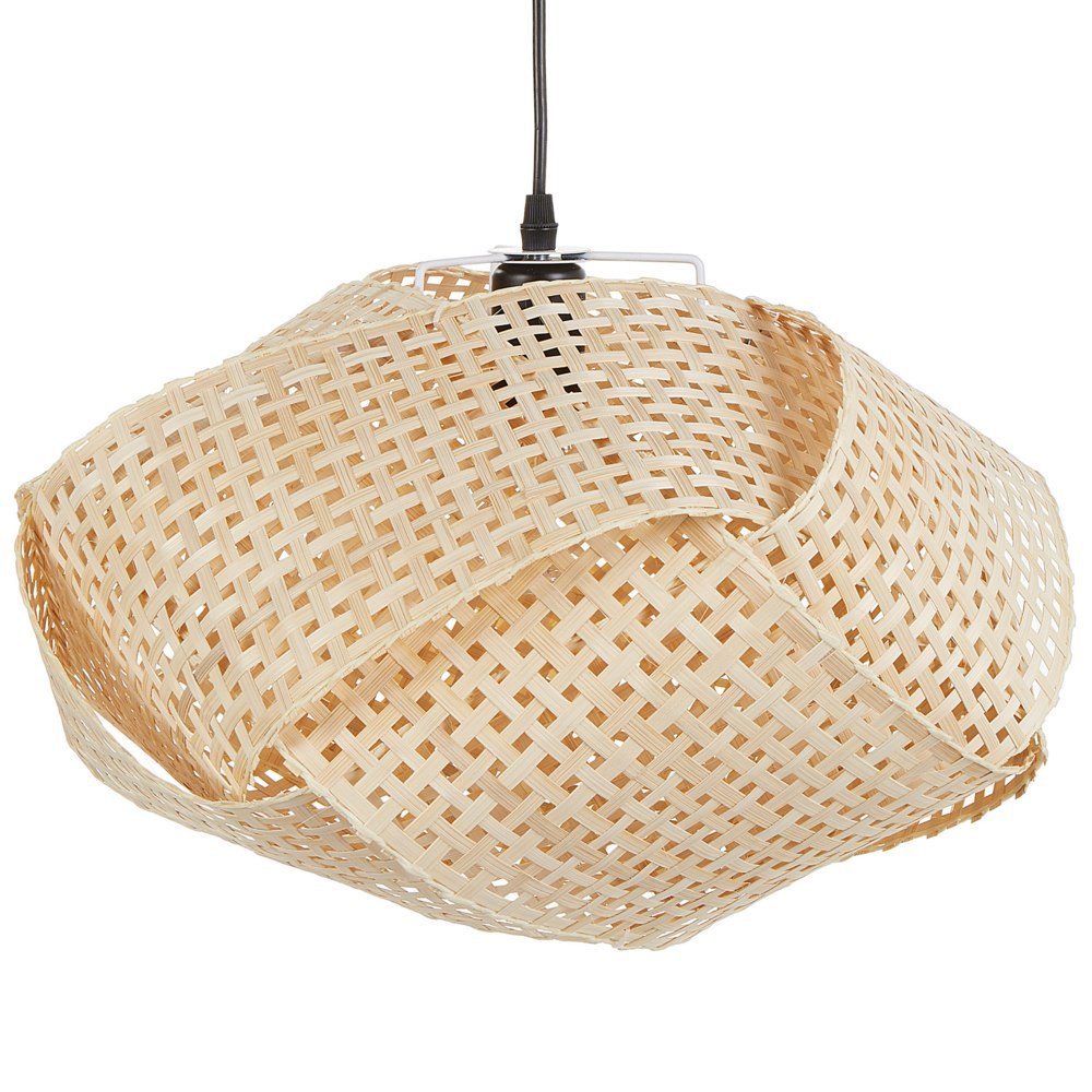 Lampa wisząca HALIL Drewno bambusowe Beżowy