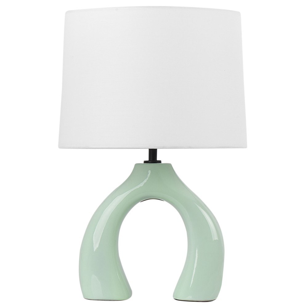 Lampa stołowa ABBIE Ceramika Jasnozielony