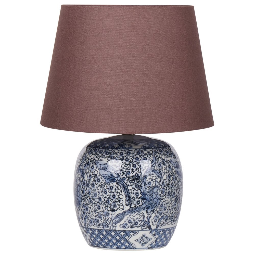 Lampa stołowa NEIRA Porcelana Brązowy