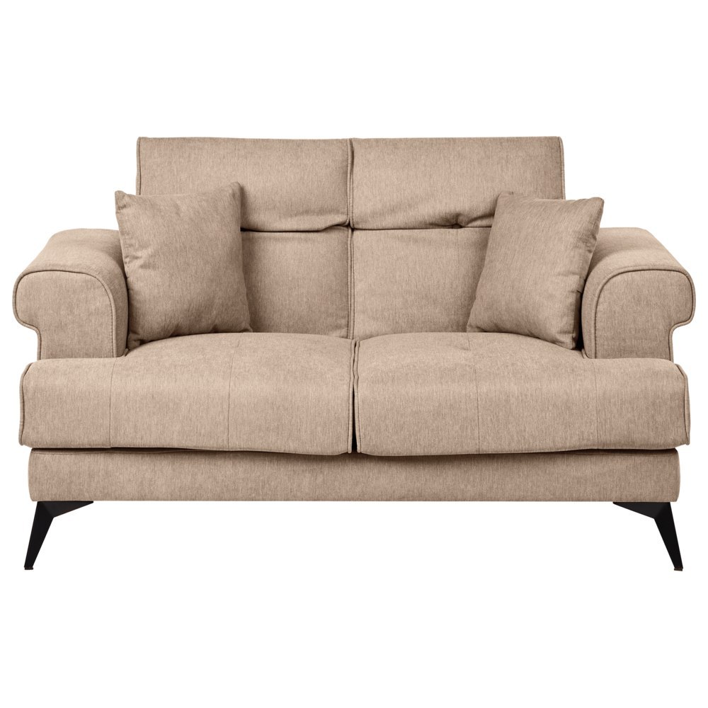 Sofa 2-osobowa jasnobrązowa