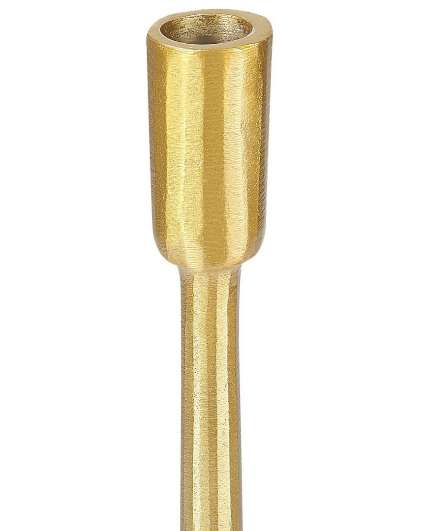 Zestaw 3 świeczników ZIMBABWE Metal 36 cm Złoty