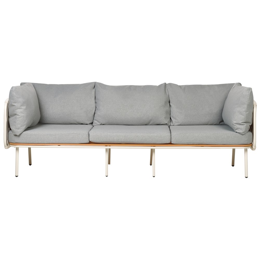 Sofa ogrodowa dla 3 osób SENISE Metal Szary
