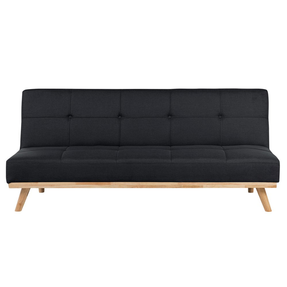 Sofa rozkładana czarna FROYA