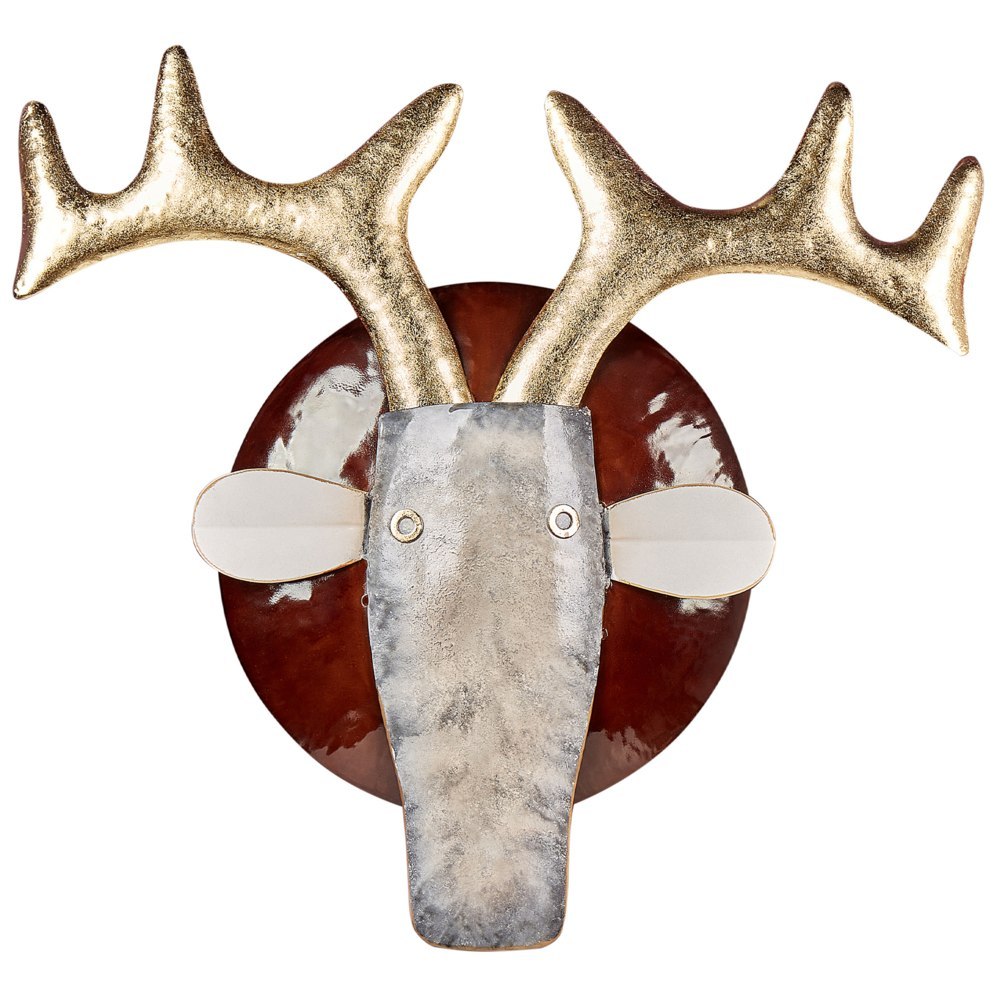 Dekoracja ścienna Byk FLUORINE Metal Kolorowy 54 cm