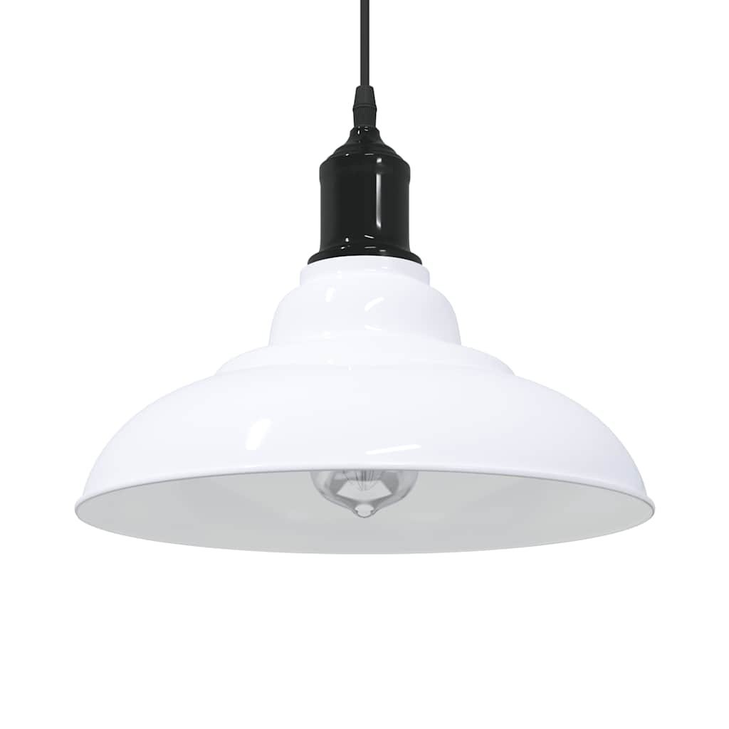 Lampa wisząca z regulacją wysokości E27 połysk biały metal Lumarko! Lumarko!