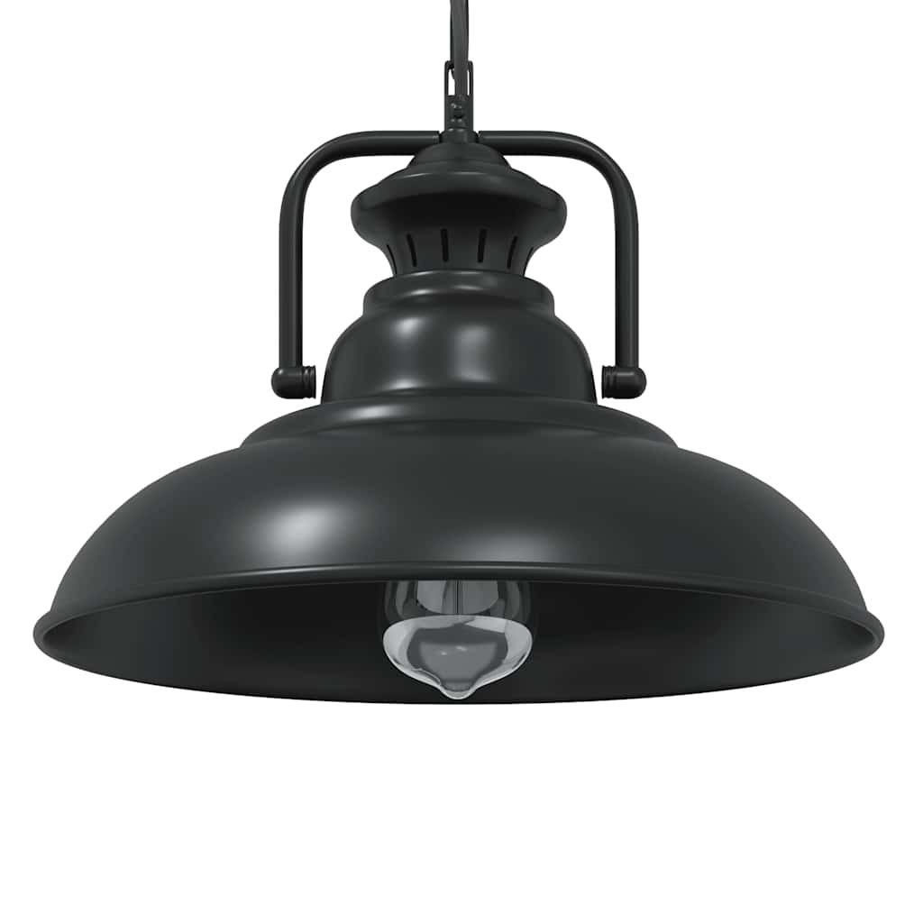 Lampa wisząca E27 Czarna Ø 31 cm Żelazo Lumarko! Lumarko!