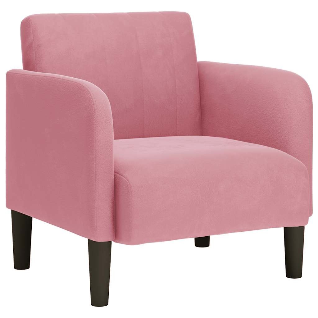 Sofa Fotel z Podłokietnikami Różowy 54 cm Aksamit Lumarko! Lumarko!