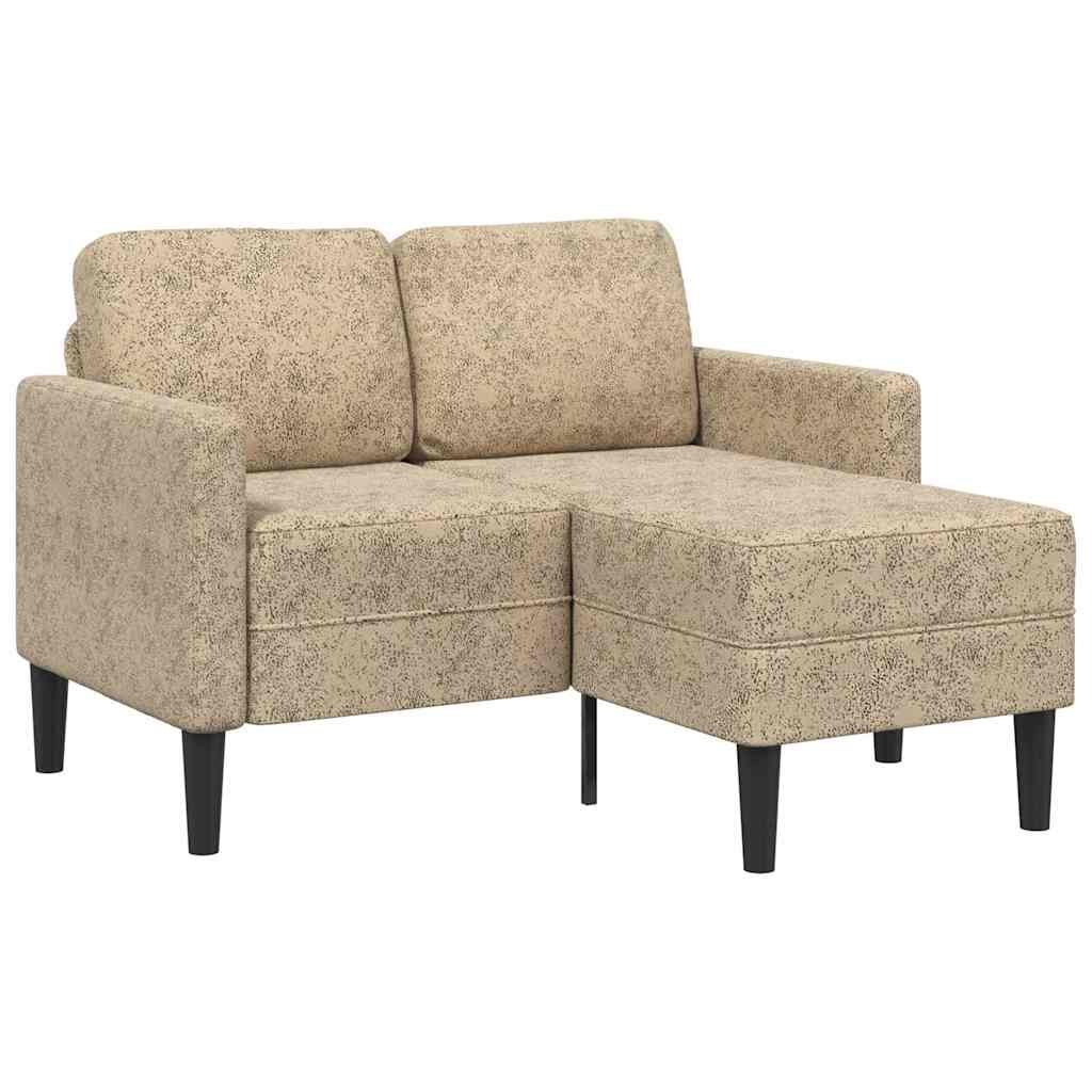 Sofa 2-osobowa z szezlongiem w kształcie litery L, jasnoszara Lumarko! Lumarko!