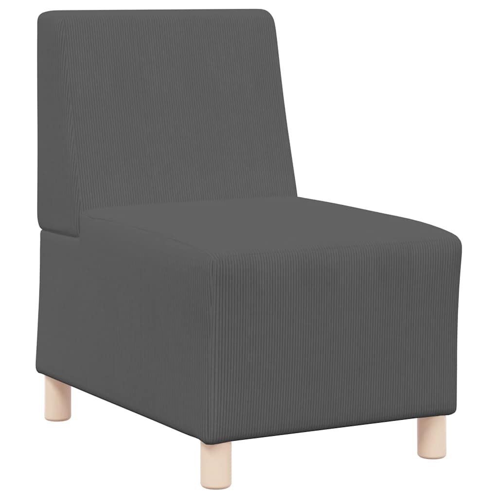 Sofa Fotel Ciemnoszary 55 cm Tkanina Corduroy Lumarko! Lumarko!