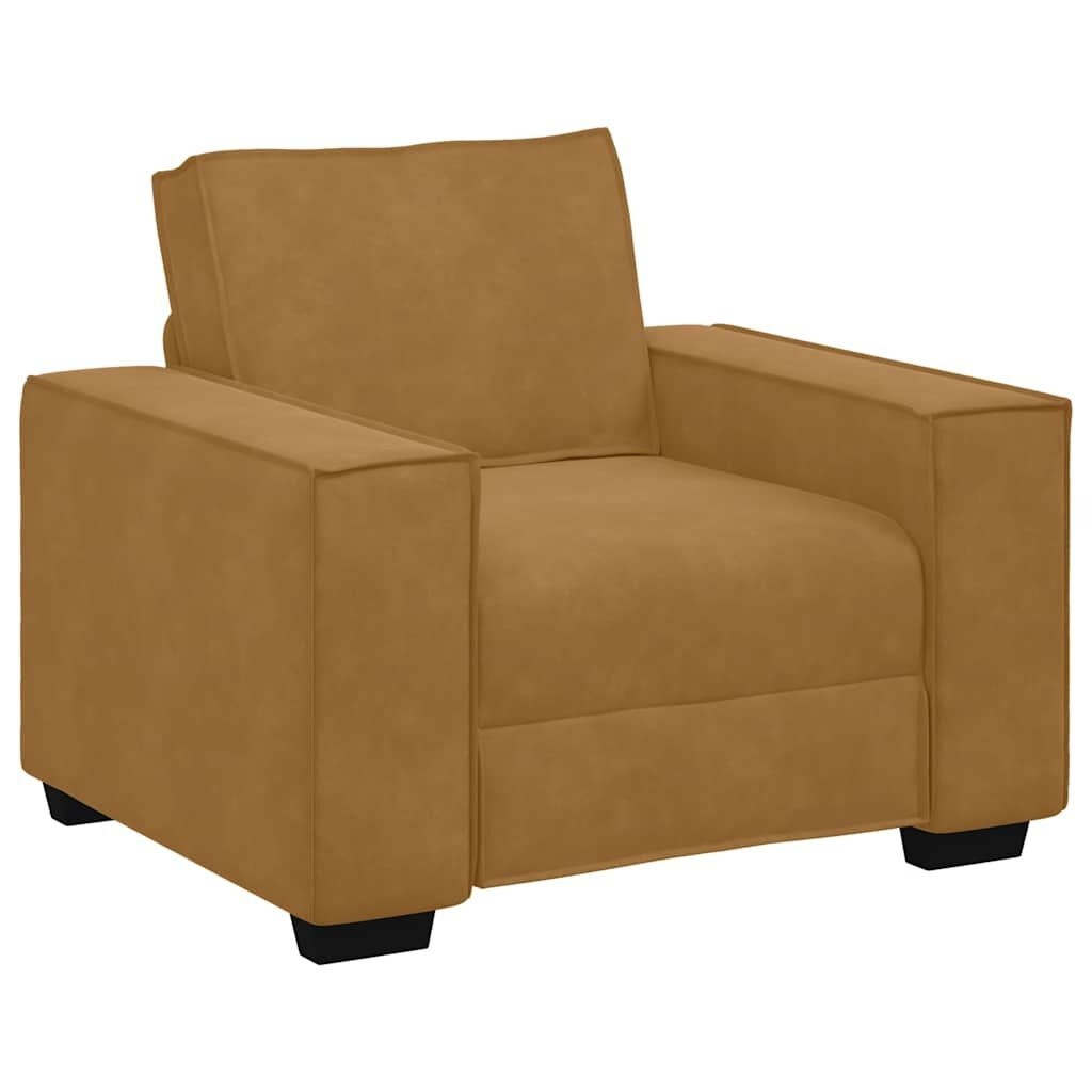 Sofa Fotel Brązowy 60 cm Aksamit Lumarko! Lumarko!