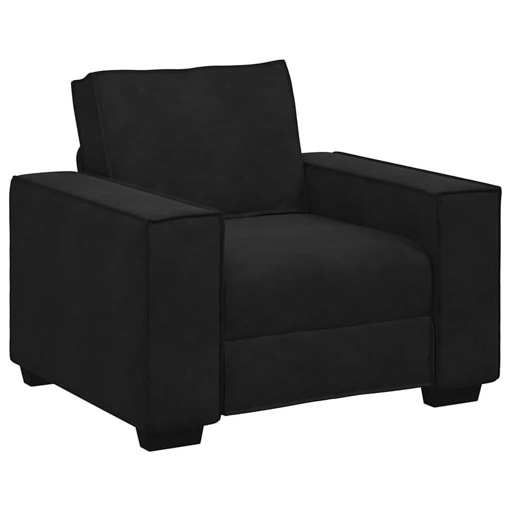 Sofa Fotel Czarny 60 cm Aksamit Lumarko! Lumarko!