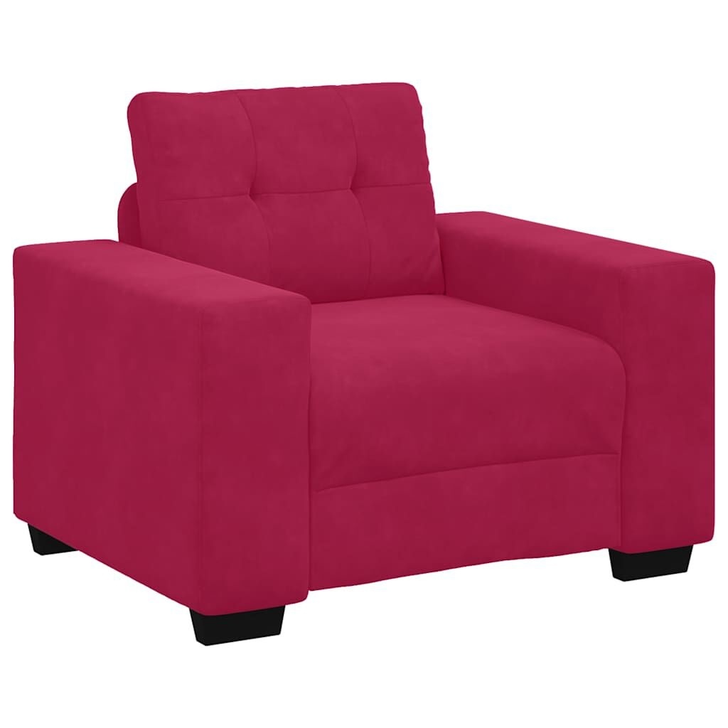 Sofa Fotel Wino Czerwone 60 cm Aksamit Lumarko! Lumarko!
