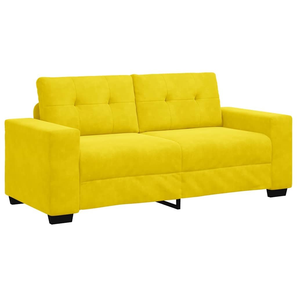 Sofa dwuosobowa, żółta, 140 cm, aksamit Lumarko! Lumarko!
