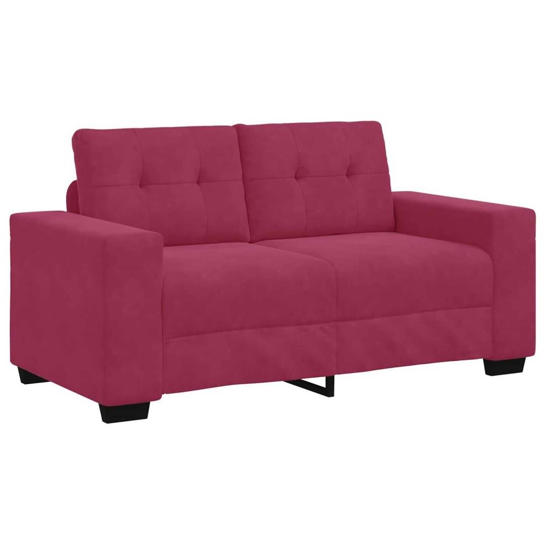 Sofa dwuosobowa, wino czerwone, 120 cm, aksamit Lumarko! Lumarko!