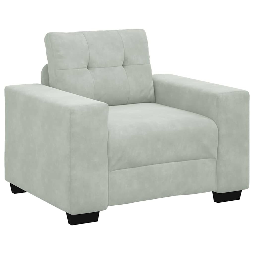 Sofa Fotel Jasnoszary 60 cm Aksamit Lumarko! Lumarko!