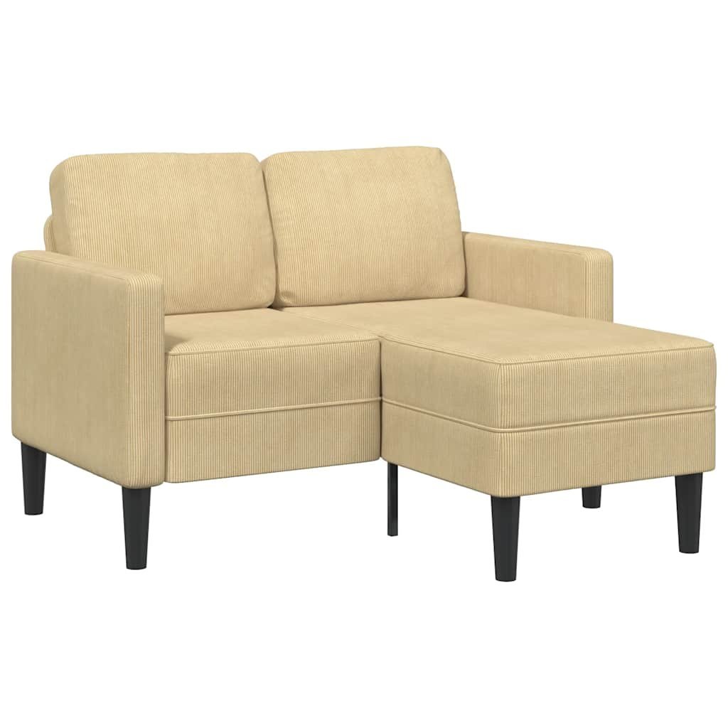 Sofa 2-osobowa z szezlongiem w kształcie litery L Jasnozielony Lumarko! Lumarko!