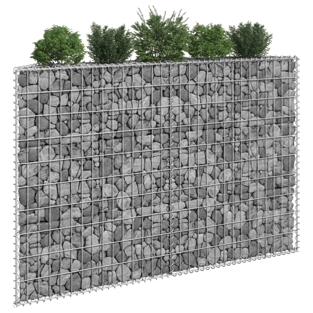 Podniesiona rabata gabionowa, trapezowa, stal, 150x20x100 cm Lumarko! Lumarko!