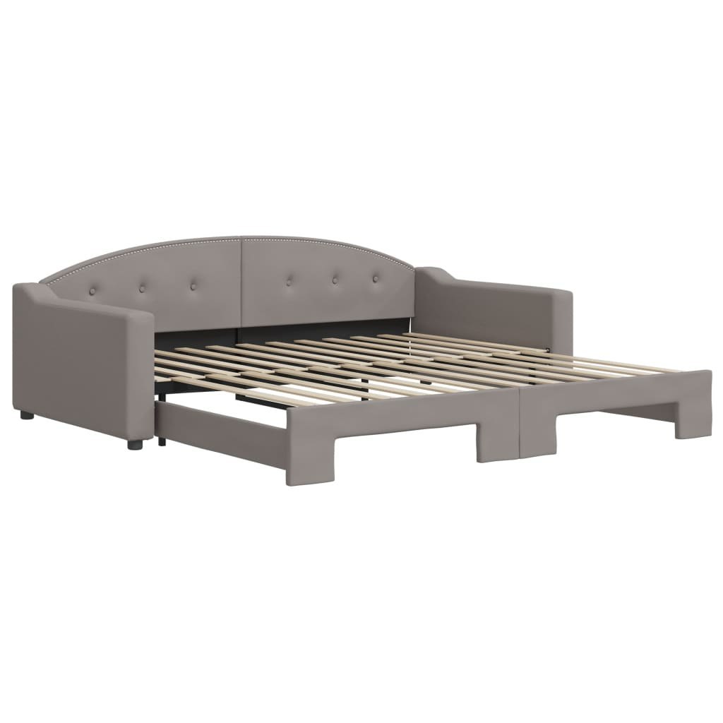 Sofa rozsuwana, kolor taupe, 100x200 cm, tkanina Lumarko! Lumarko!
