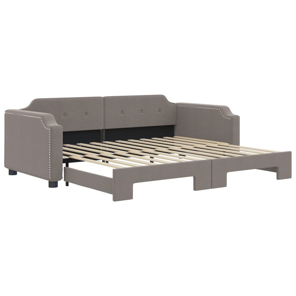 Sofa rozsuwana, kolor taupe, 100x200 cm, tkanina Lumarko! Lumarko!