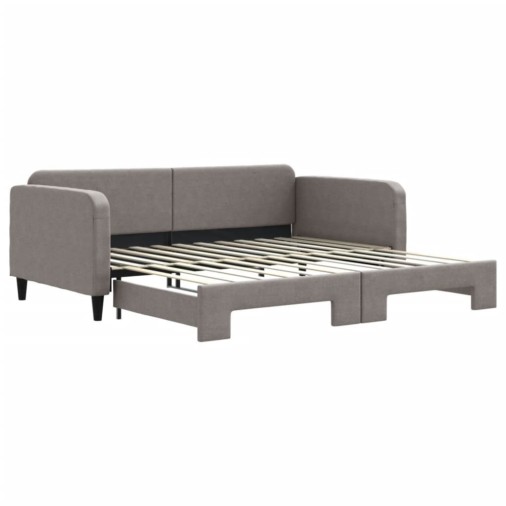 Sofa rozsuwana, kolor taupe, 100x200 cm, tkanina Lumarko! Lumarko!