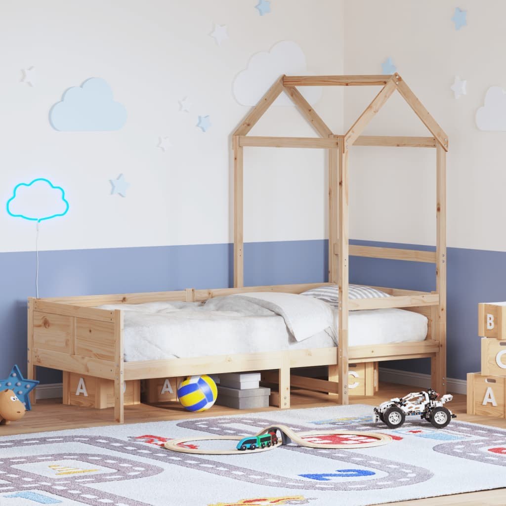 Łóżko dzienne z daszkiem, 80x200 cm, lite drewno sosnowe Lumarko! Lumarko!