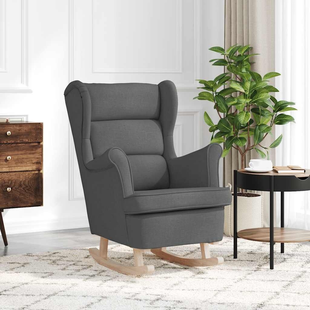 Fotel bujany, ciemnoszary, 74x90x102 cm, tapicerowany tkaniną Lumarko! Lumarko!