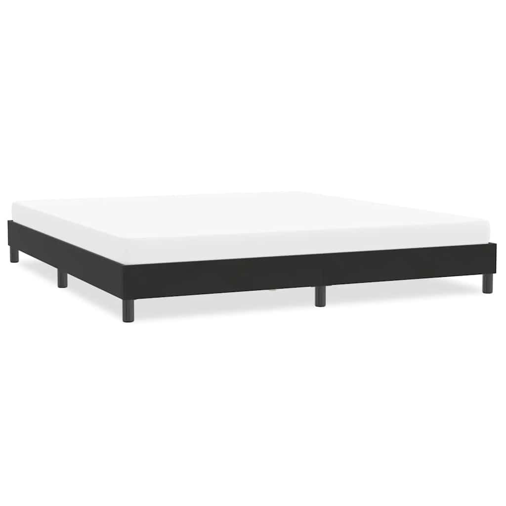 Rama łóżka bez materaca Czarna 200x210 cm Aksamit Lumarko! Lumarko!