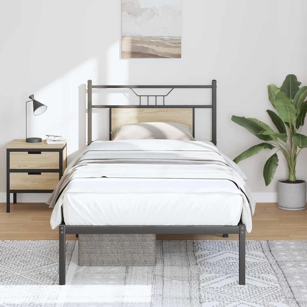 Łóżko bez materaca, dąb sonoma, 90x190 cm Lumarko! Lumarko!