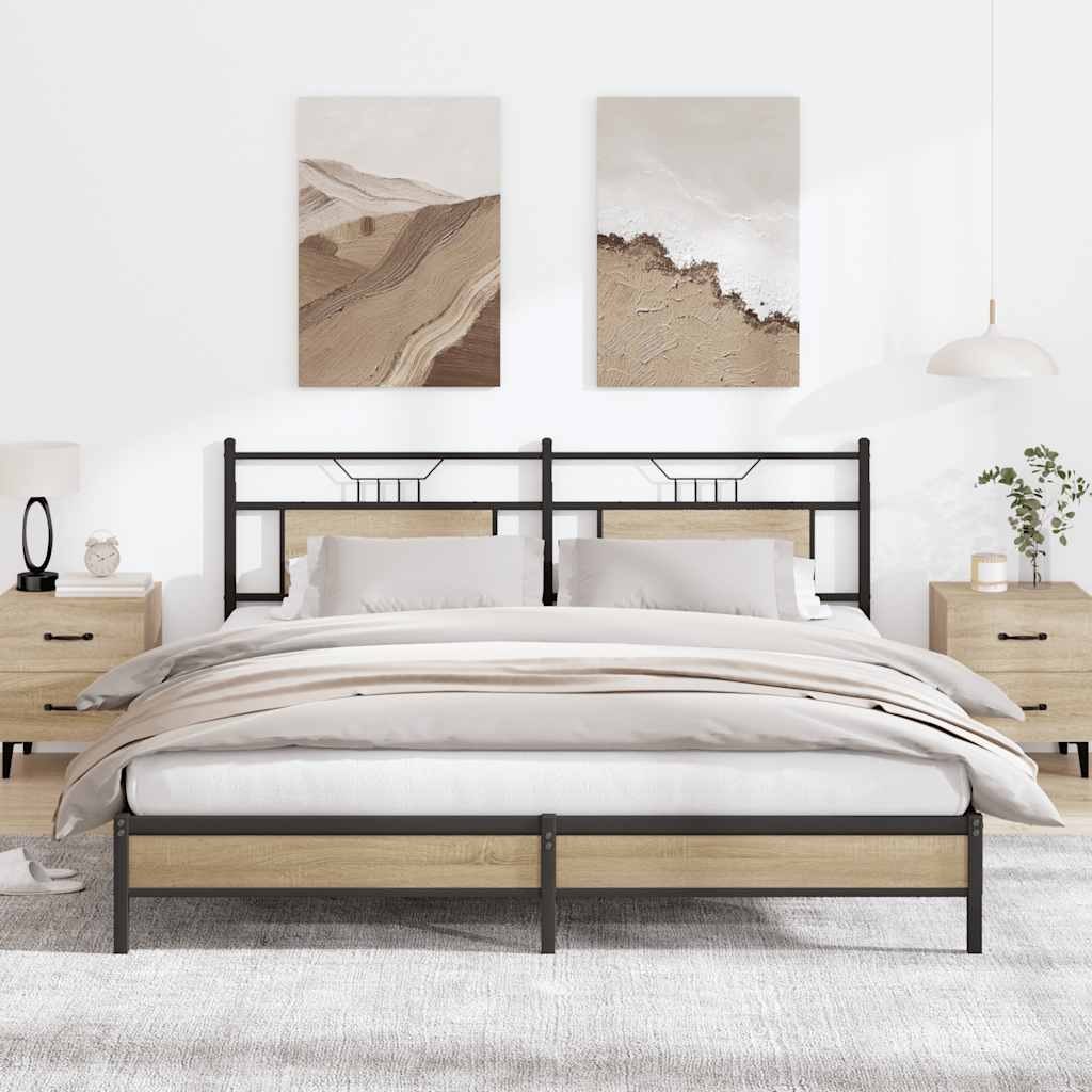 Łóżko bez materaca, dąb sonoma, 160x200 cm Lumarko! Lumarko!