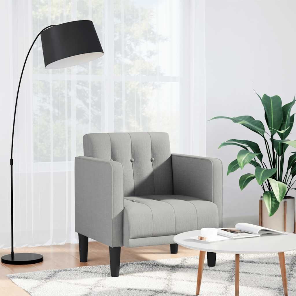 Sofa Fotel z Podłokietnikami Cloud Grey 53 cm Tkanina Lumarko! Lumarko!