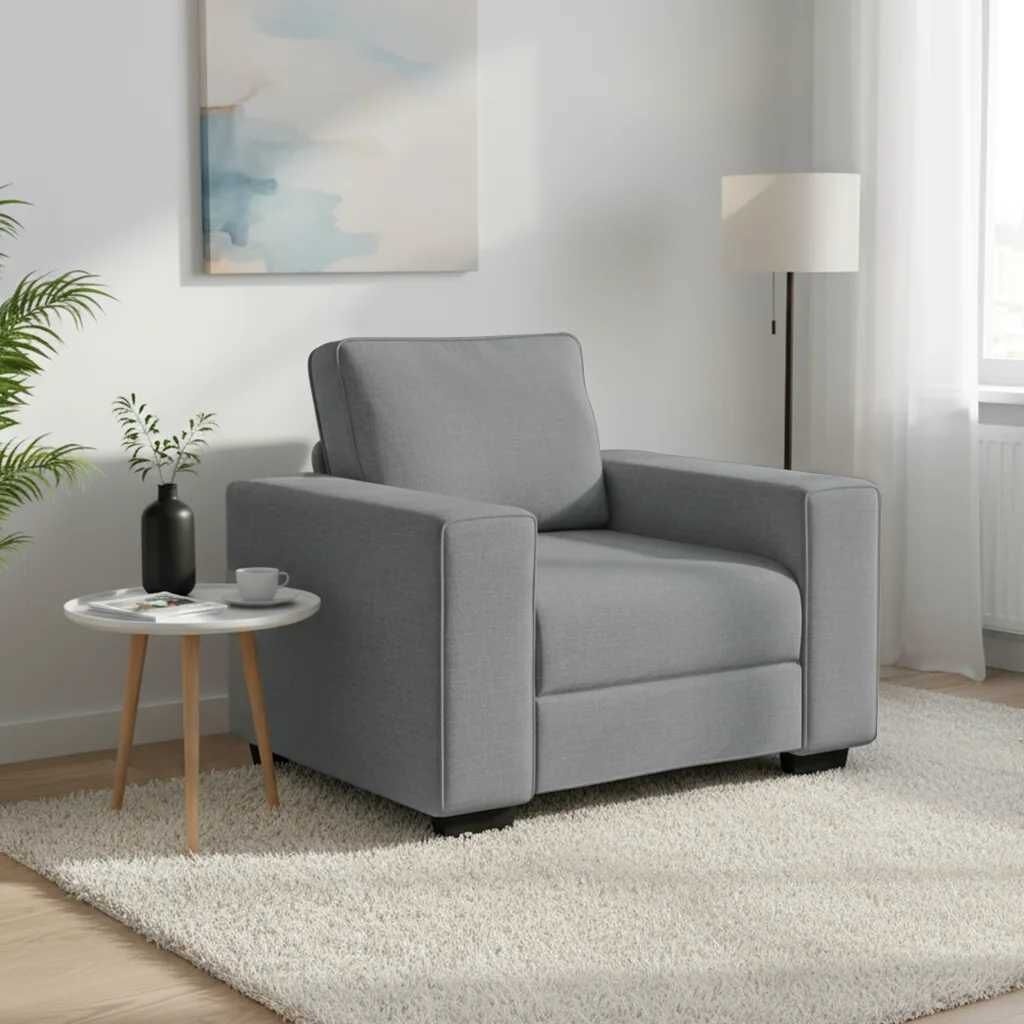 Sofa Fotel Jasnoszary 60 cm Tkanina Lumarko! Lumarko!