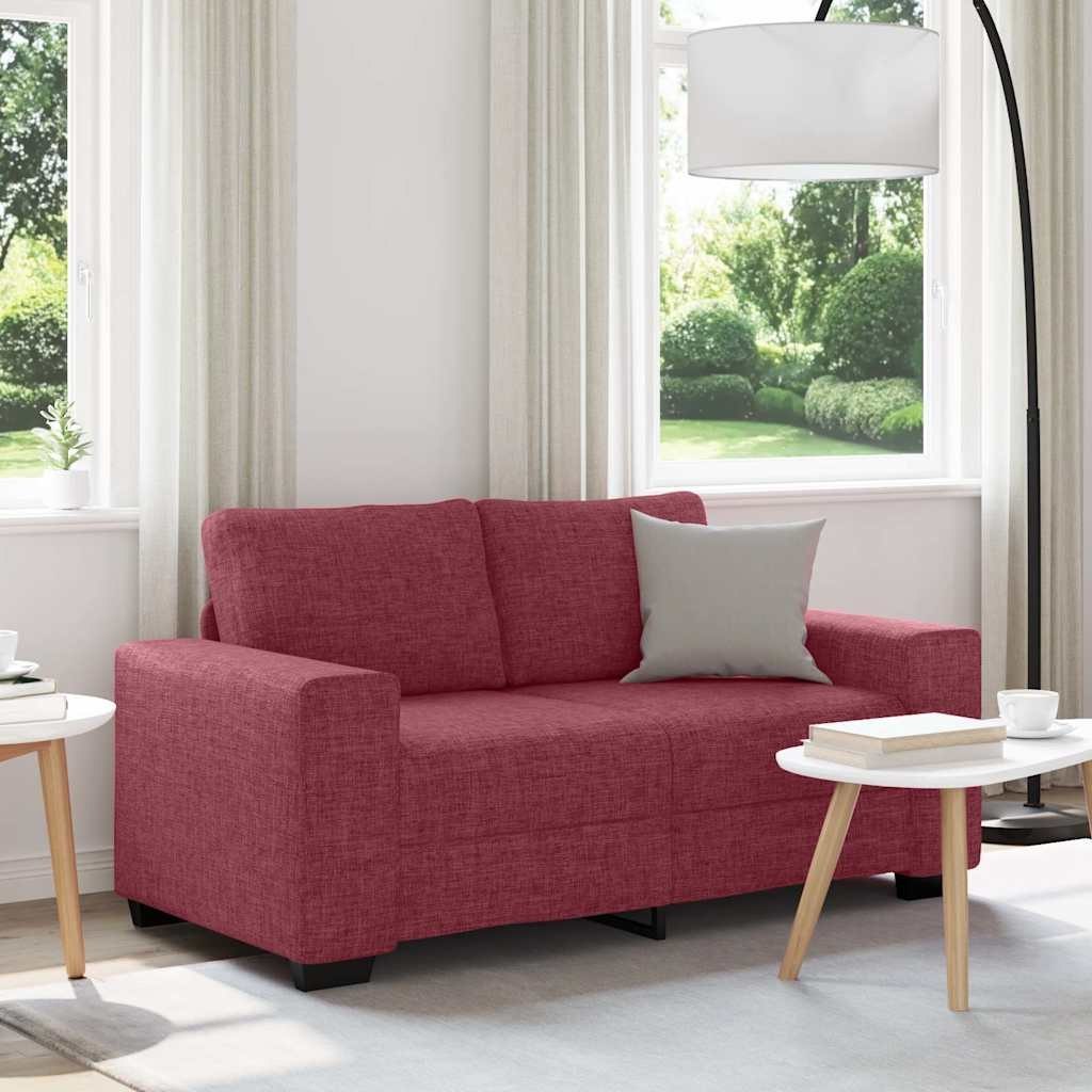 Sofa 2-osobowa w kolorze czerwonego wina 120 cm Tkanina Lumarko! Lumarko!