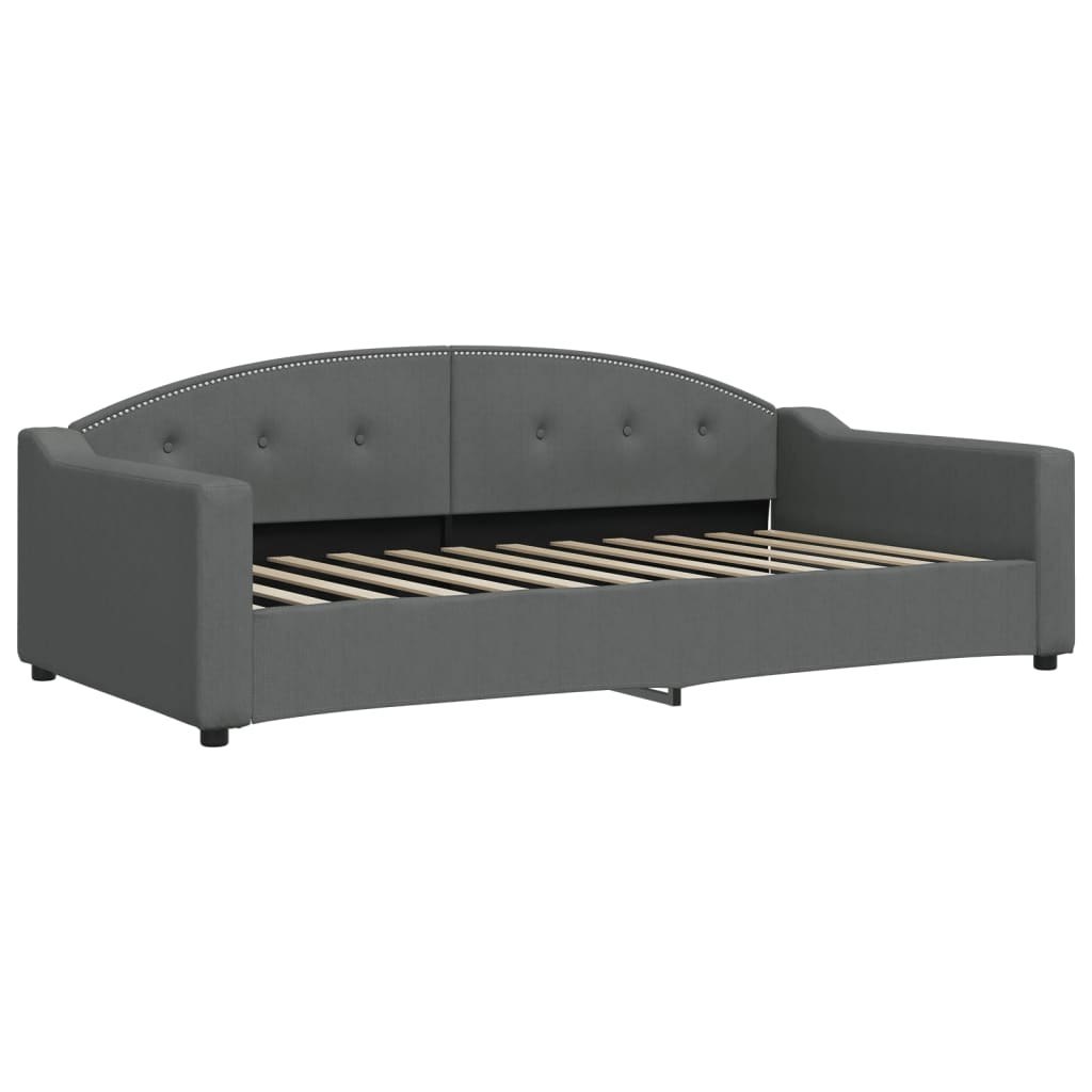 Sofa z funkcją spania, ciemnoszara, 100x200 cm, obita tkaniną Lumarko! Lumarko!