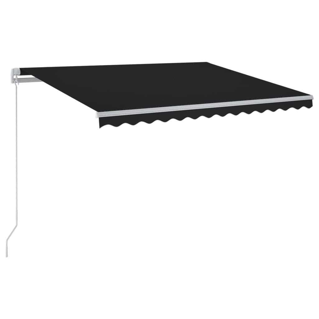 Ręcznie zwijana markiza z LED, 300 x 250 cm, antracytowa Lumarko! Lumarko!