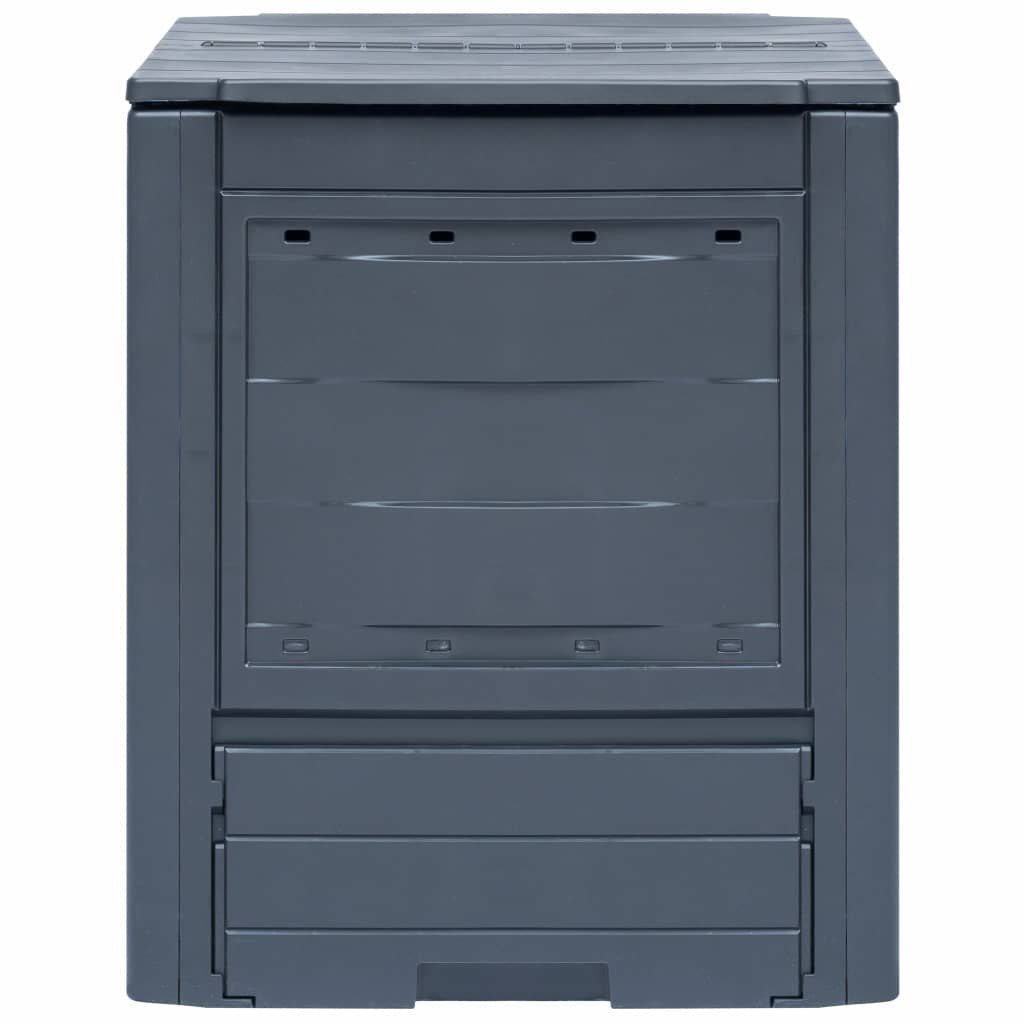 Kompostownik ogrodowy, szary, 60x60x73 cm, 260 L Lumarko!