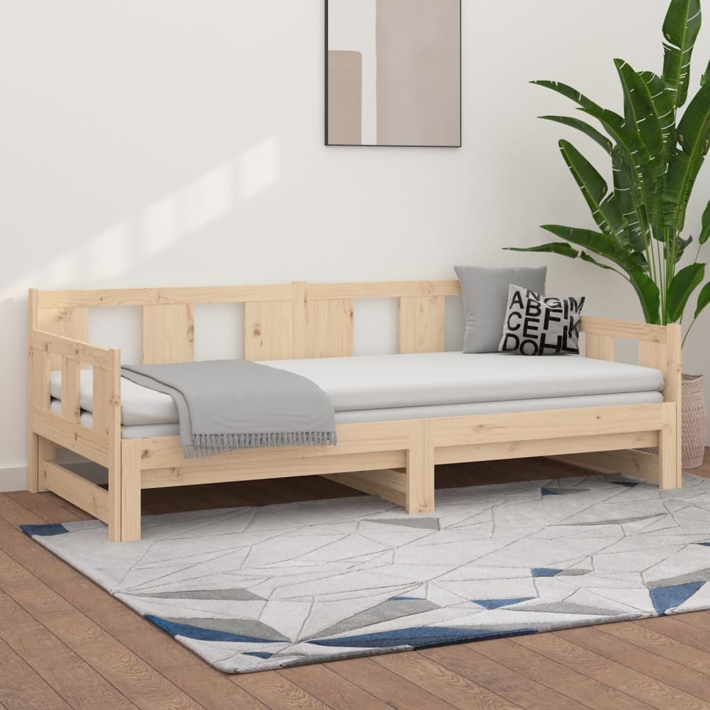 Łóżko rozsuwane, lite drewno sosnowe, 2x(90x190) cm Lumarko! Lumarko!