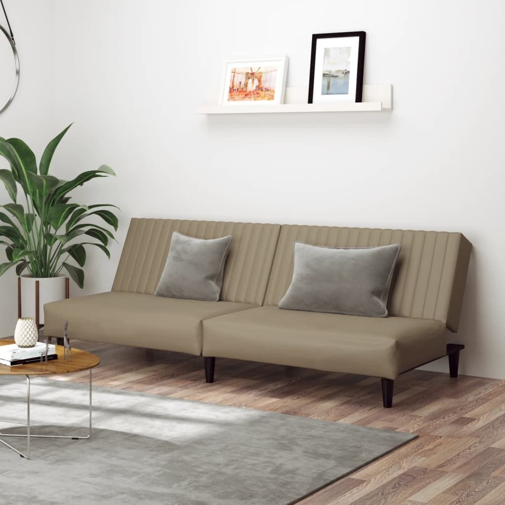 2-osobowa sofa, cappuccino, sztuczna skóra Lumarko! Lumarko!