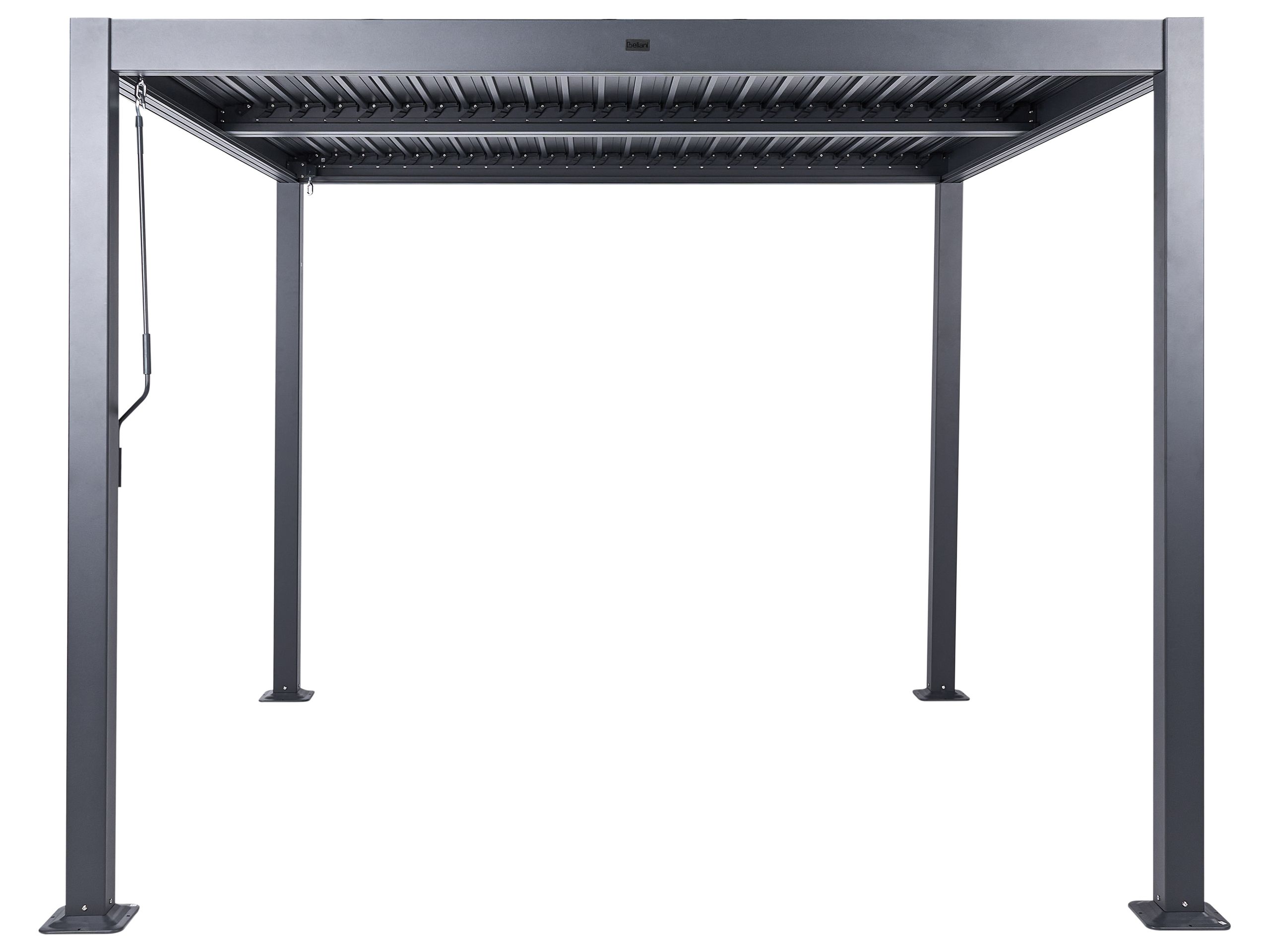 Pawilon ogrodowy FORNOLI 296 cm x 296 cm Metal Czarny
