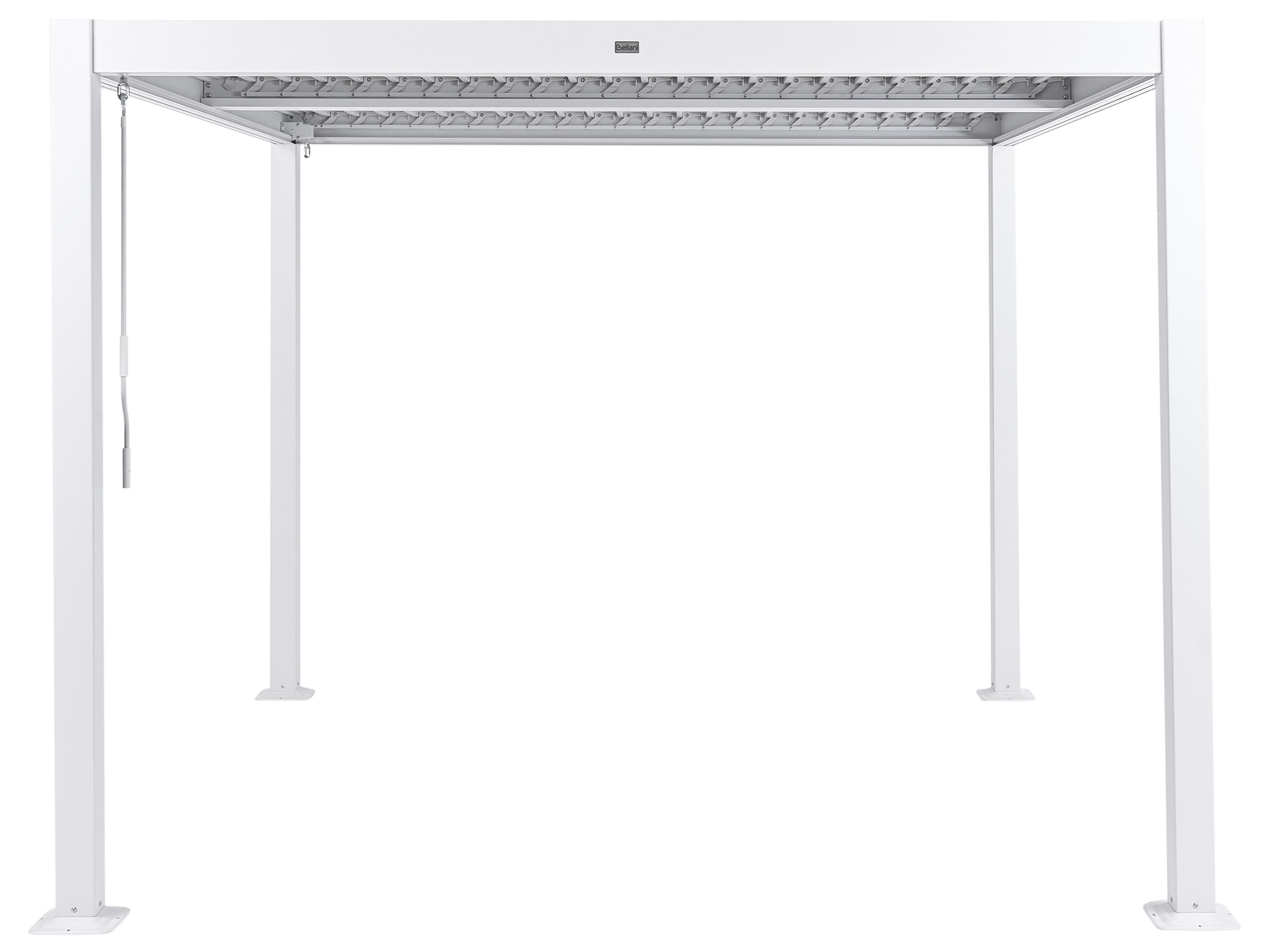 Pawilon ogrodowy FORNOLI 296 cm x 296 cm Metal Biały