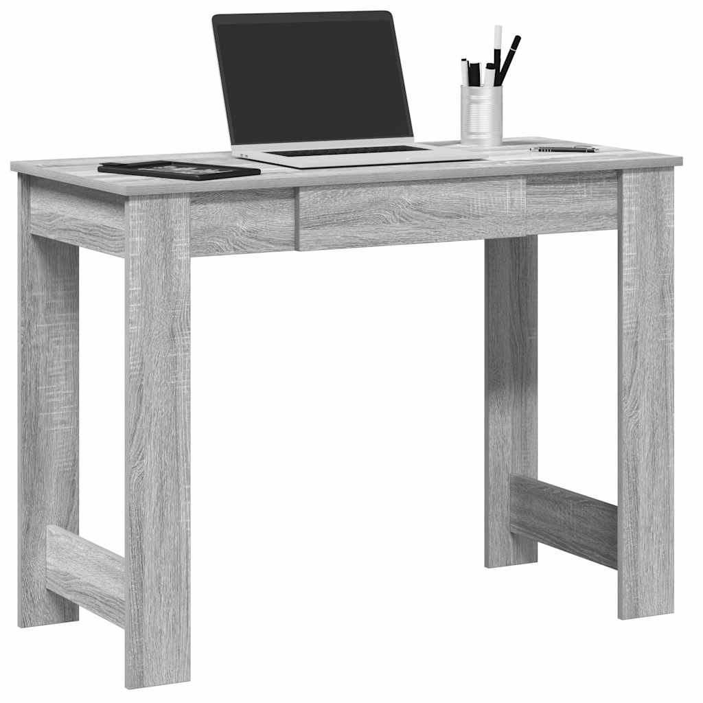 Biurko, szary dąb sonoma, 100x45x75 cm, materiał drewnopochodny Lumarko! Lumarko!