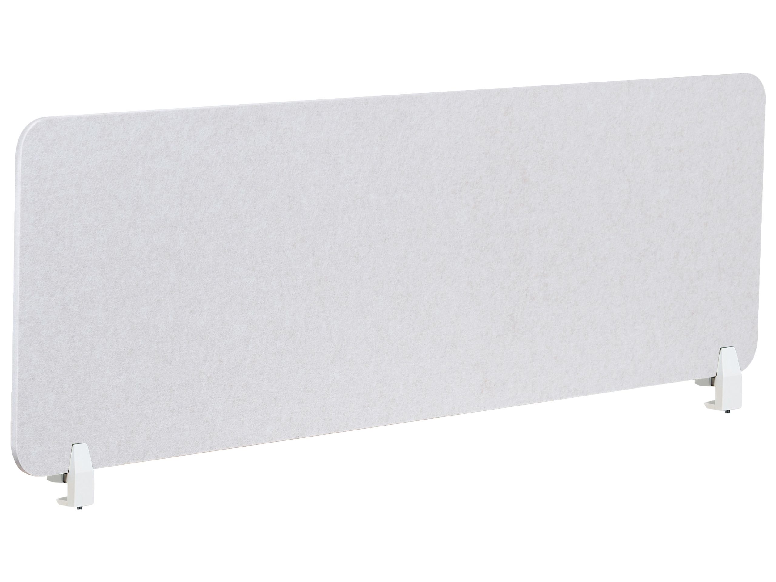 Przegroda na biurko SPLIT 160 x 50 cm Złamana biel