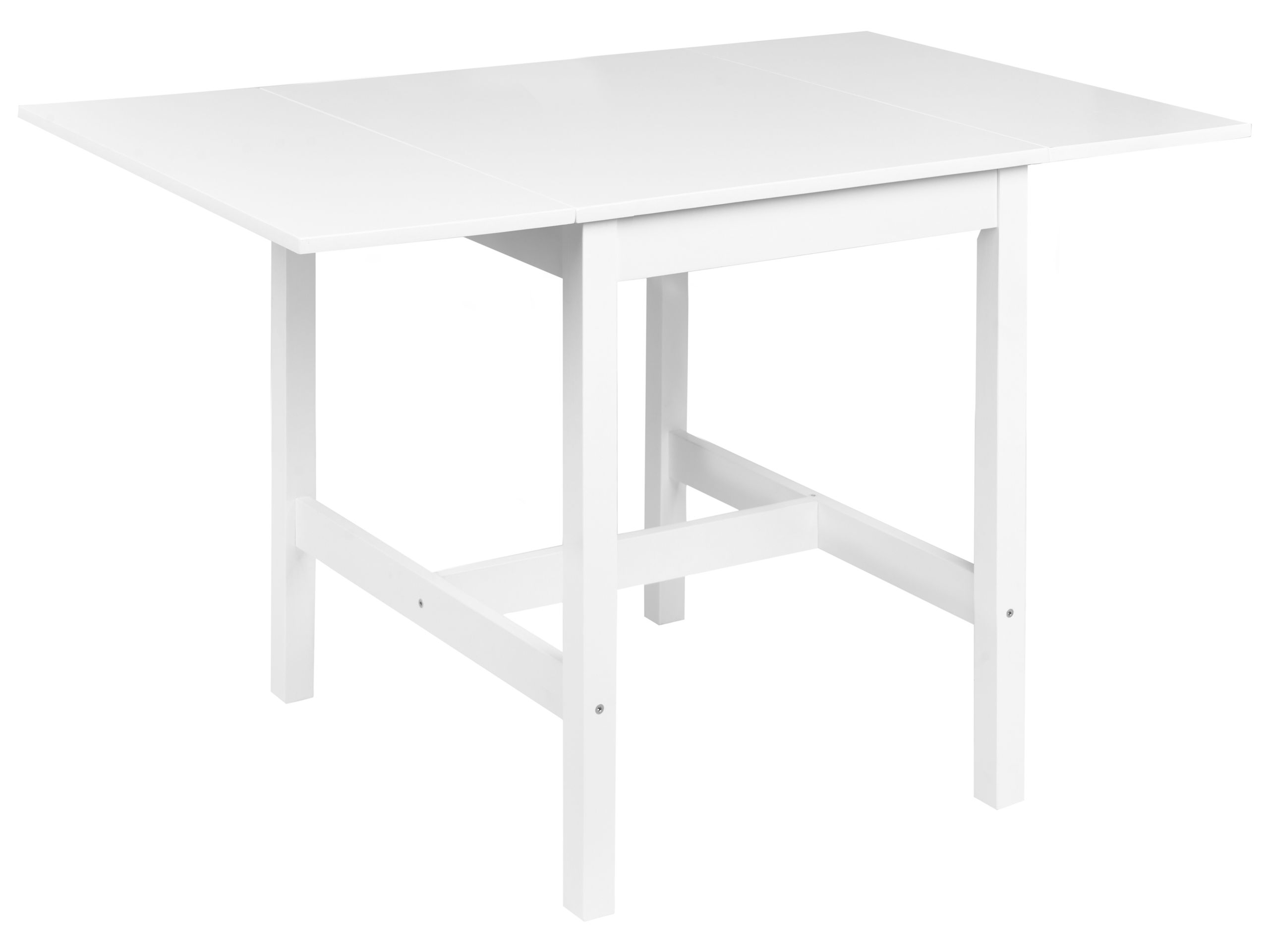 Stół do jadalni rozkładany VERA Biały 60/120 cm 74 cm Drewno sosnowe