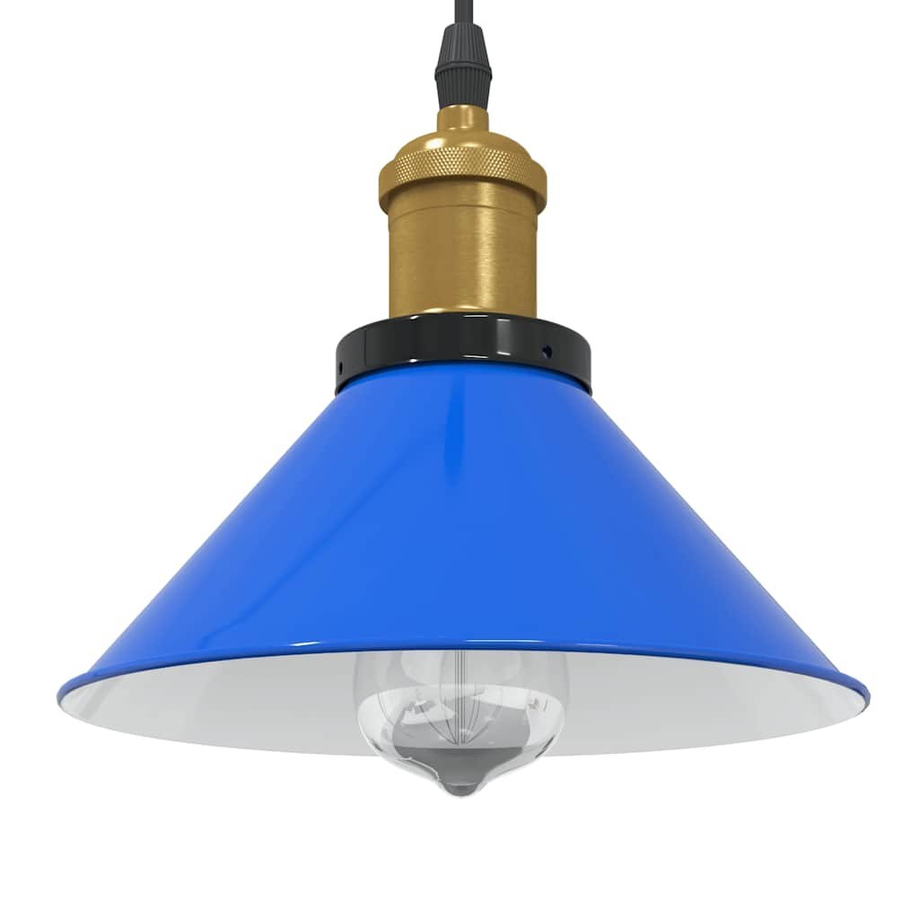 Lampa wisząca z regulacją wysokości E27 połysk ciemnoniebieski Lumarko!