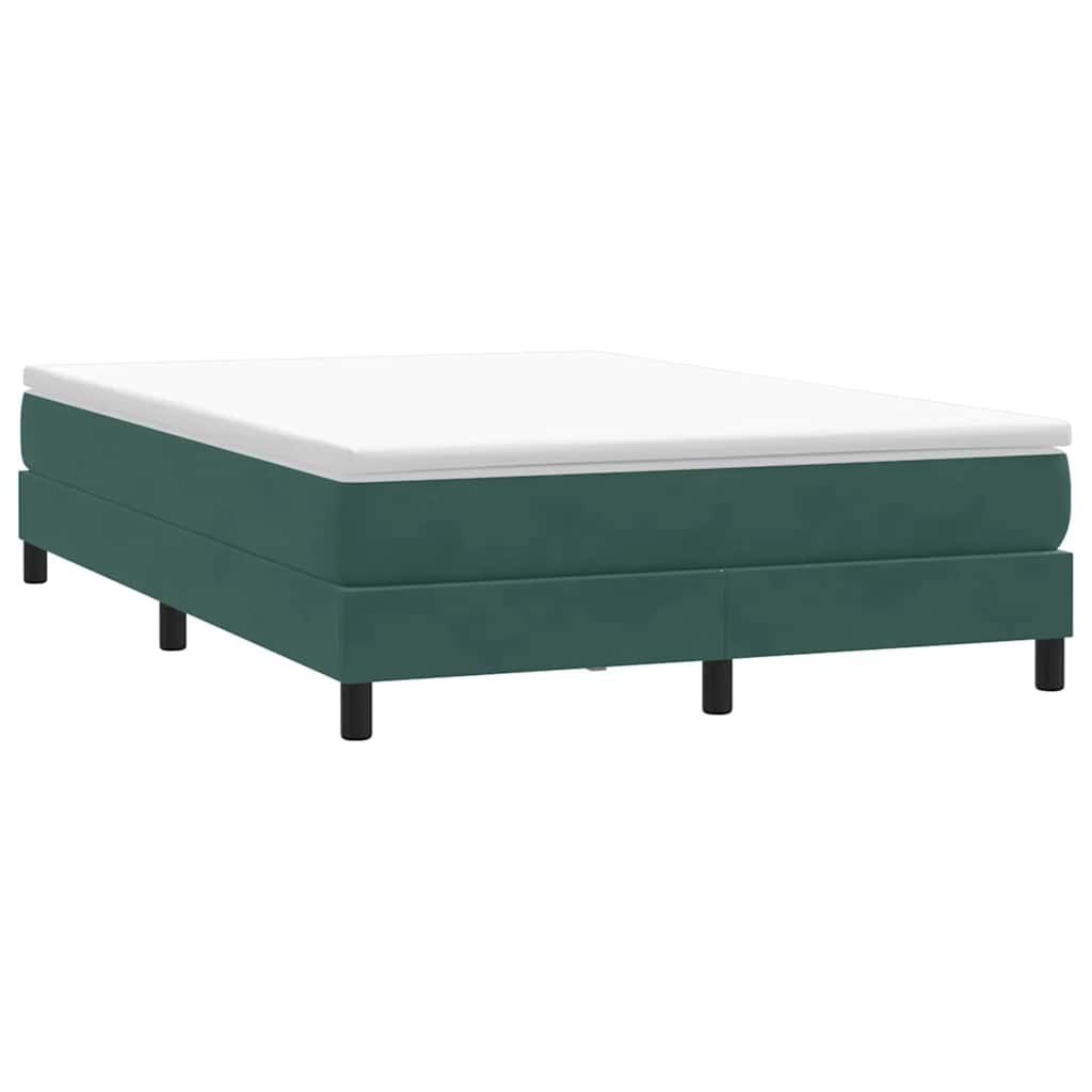 Łóżko typu Box Spring bez materaca Ciemnozielone 140x210 cm Lumarko!