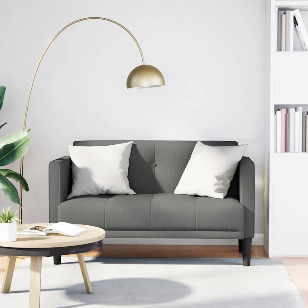 Sofa dwuosobowa Ciemnoszara 111 cm Tkanina Lumarko!