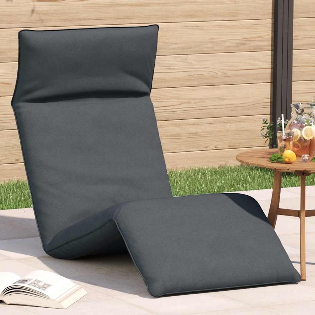 Leżak składany Antracyt 175x54x8,5 cm Tkanina Oxford Lumarko!