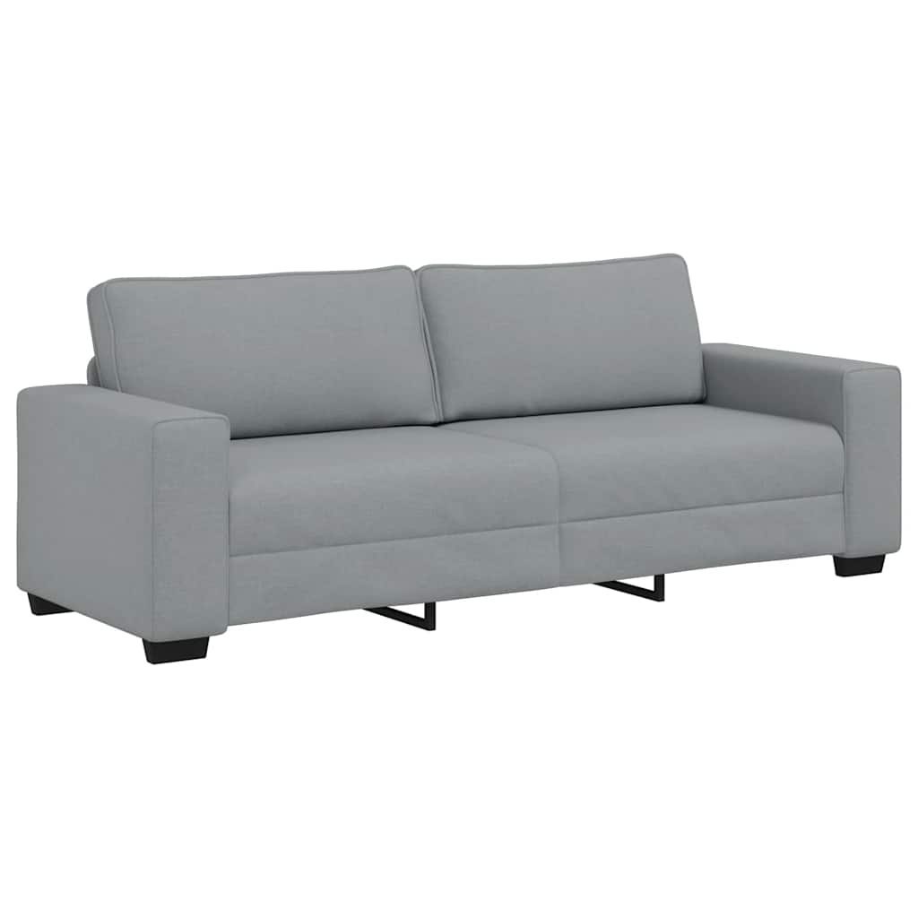 Sofa 3-osobowa, jasnoszara, 180 cm, tapicerowana tkaniną Lumarko!