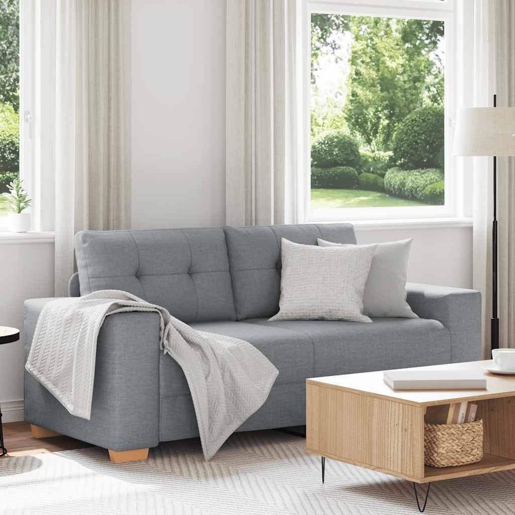 Sofa dwuosobowa, jasnoszara, 140 cm, tkanina Lumarko!